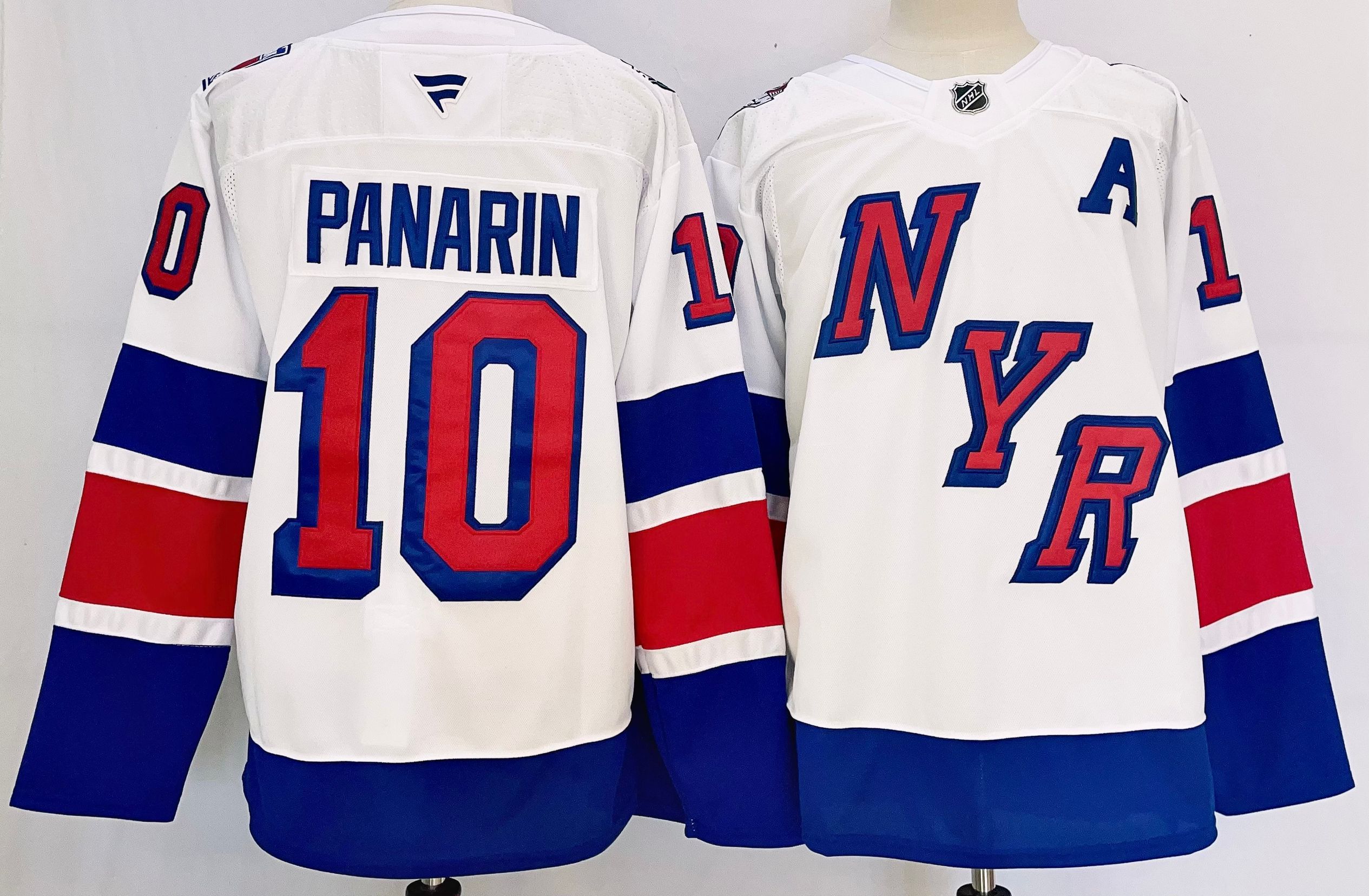 Men New York Rangers 10 Panarin White 2025 Home Premier Player NHL Jersey